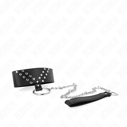 KINK - COLLAR WITH BELT 65 CM WITH ADJUSTABLE V RIVET 36-43 CM X 5 CM