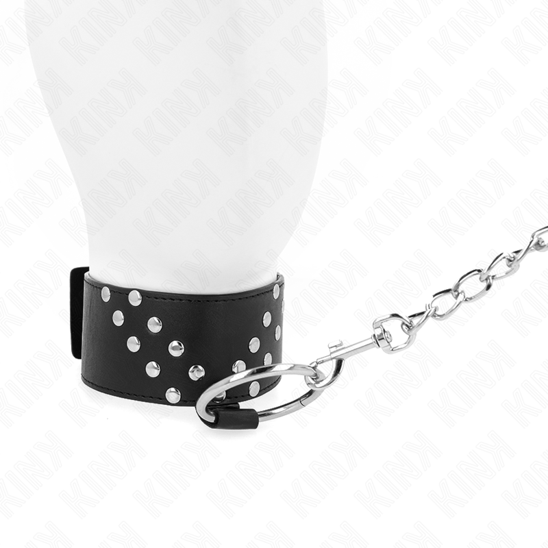KINK - COLLAR WITH BELT 65 CM WITH ADJUSTABLE V RIVET 36-43 CM X 5 CM