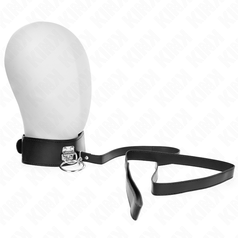 KINK - 116 CM STUDDED LEASH COLLAR WITH 50 X 5 CM LEATHER STRAP