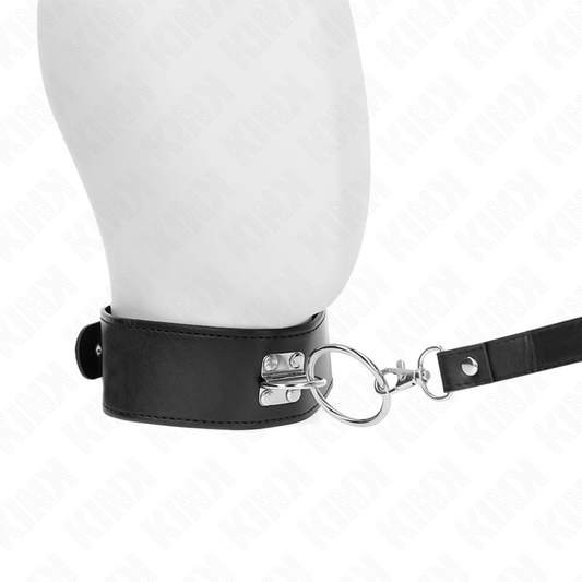 KINK - 116 CM STUDDED LEASH COLLAR WITH 50 X 5 CM LEATHER STRAP