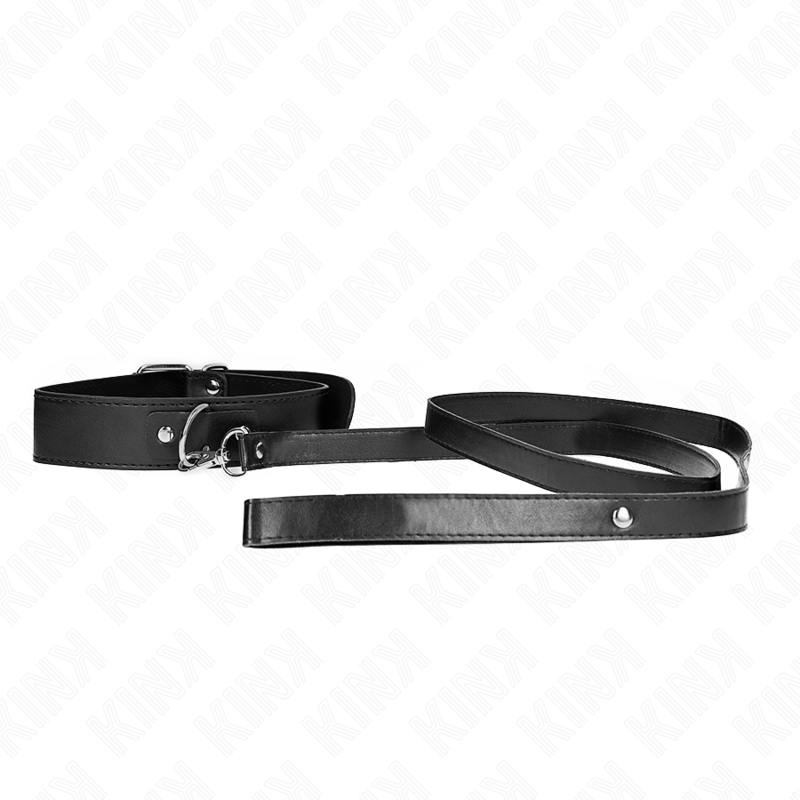 KINK - COLLAR WITH BELT 116 CM ADJUSTABLE BLACK BRACELET 32-50 CM X 8 CM