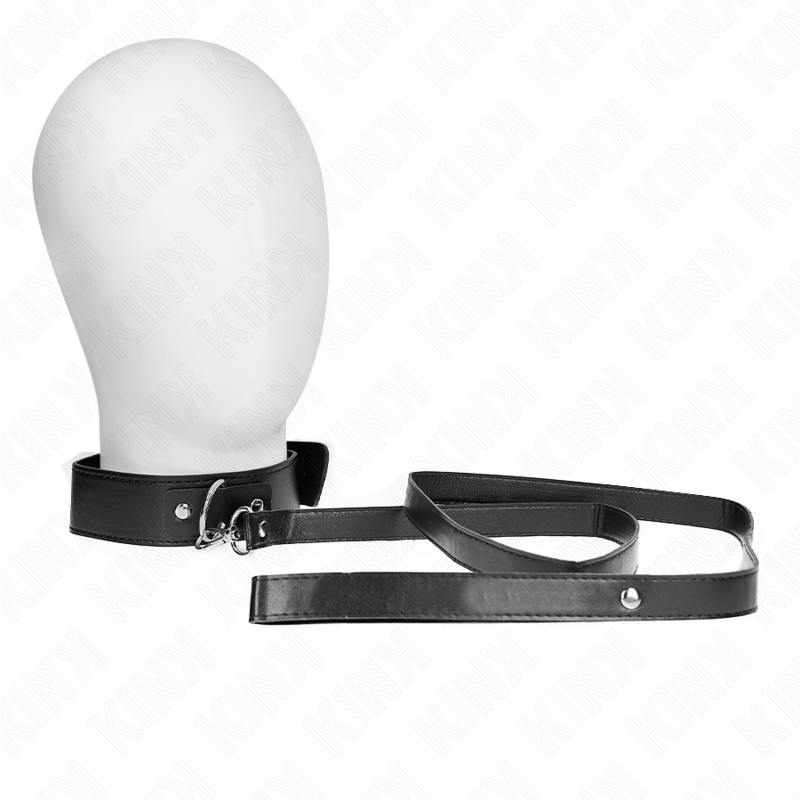 KINK - COLLAR WITH BELT 116 CM ADJUSTABLE BLACK BRACELET 32-50 CM X 8 CM
