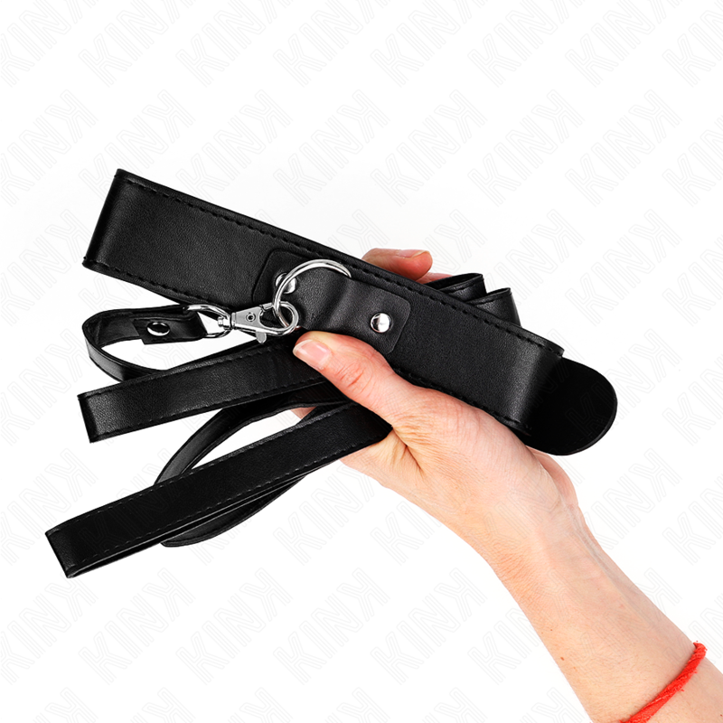 KINK - COLLAR WITH BELT 116 CM ADJUSTABLE BLACK BRACELET 32-50 CM X 8 CM