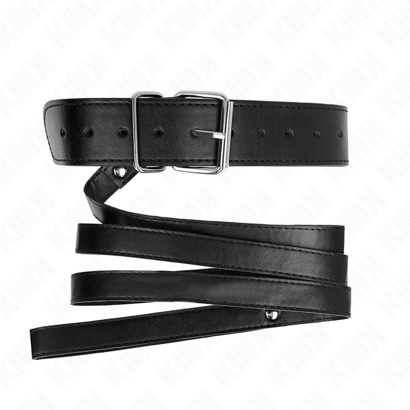 KINK - COLLAR WITH BELT 116 CM ADJUSTABLE BLACK BRACELET 32-50 CM X 8 CM