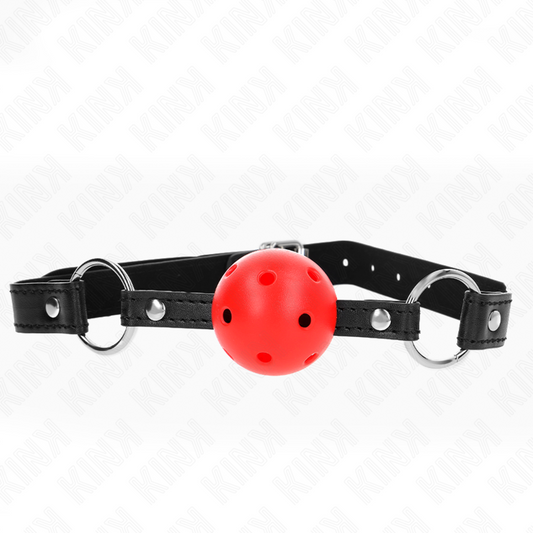 KINK - HARD HOLLOW BALL RED 4.5 CM GAG MODEL 1 63.5 X 2 CM
