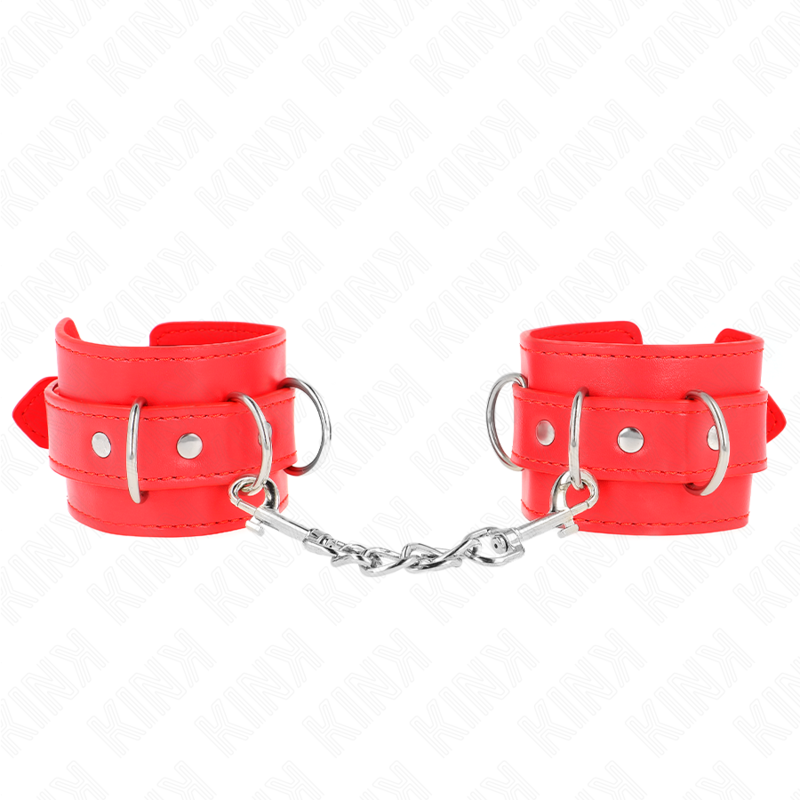 KINK - 3 PULSEIRAS VERMELHAS AJUSTÁVEIS 17,5-25 CM X 6 CM