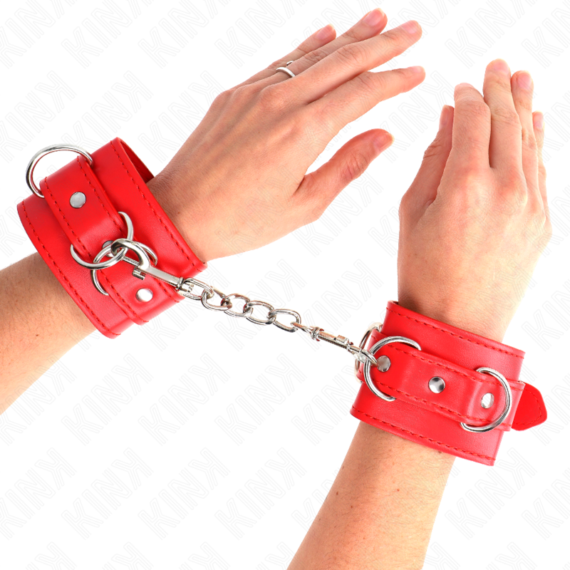 KINK - 3 PULSEIRAS VERMELHAS AJUSTÁVEIS 17,5-25 CM X 6 CM