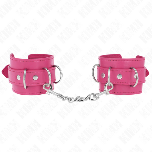 KINK - 3 ADJUSTABLE PINK WRISTWRAPS 17.5-25 CM X 6 CM