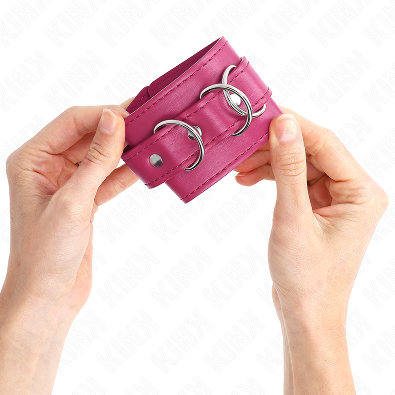 KINK - 3 ADJUSTABLE PINK WRISTWRAPS 17.5-25 CM X 6 CM
