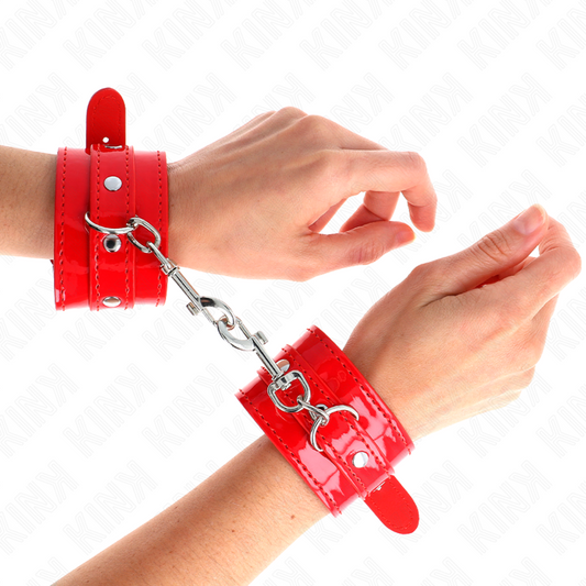 KINK - PUNHOS AJUSTÁVEIS VERMELHOS BRILHANTES 23-33 CM