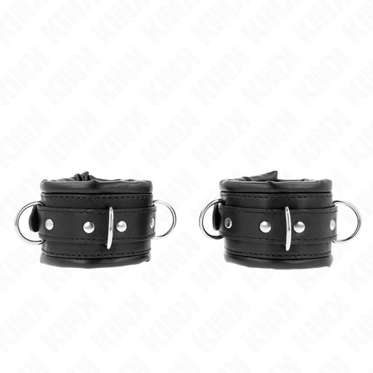 KINK - APOIO DE PULSO PARA SERVIÇO PESADO FORRADO COM PELE PRETA AJUSTÁVEL 20-30 CM X 6 CM