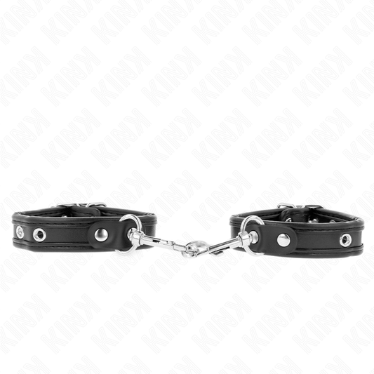 KINK - MINI BLACK BRACELETS WITH ADJUSTABLE STUDS 16-22 CM X 2 CM