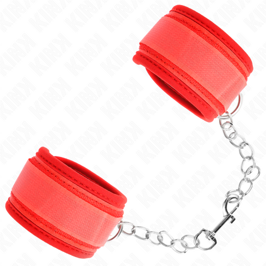 KINK - RED NEOPRENE WRIST GUARDS 42 X 5 CM