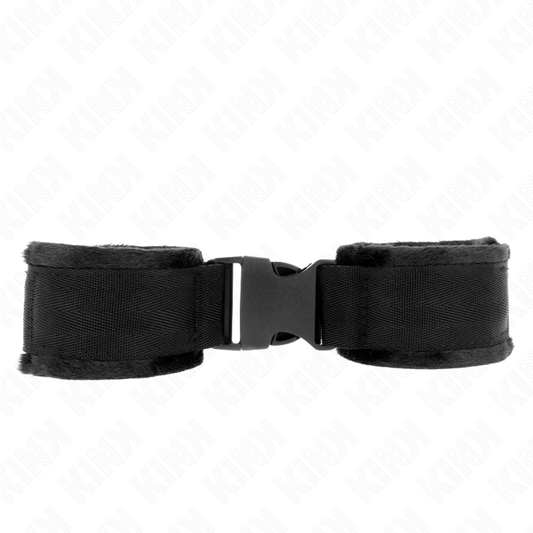 KINK - PUNHOS DE NYLON VERMELHO E PRETO COM GANCHO E LAÇO MODELO 1 AJUSTÁVEL 25-35 CM X 6 CM