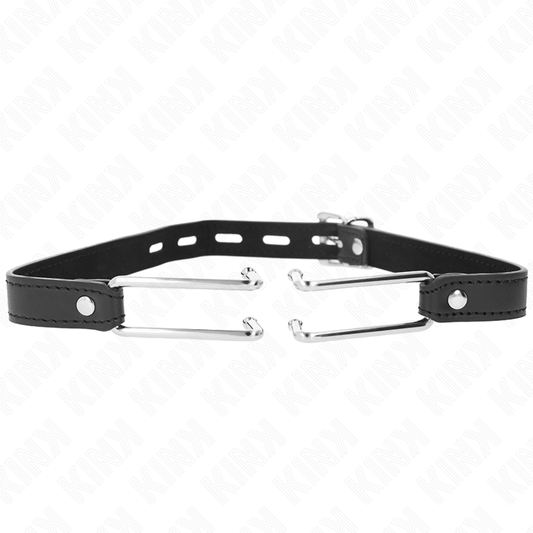 KINK - GANCHO DE METAL DE 11,5 CM COM ALÇA DE COURO AJUSTÁVEL 39-58 CM X 2 CM