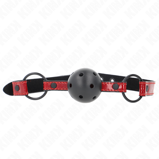 KINK - SHINY LEATHER BALL 4.5 CM BAG 63.5 X 2 CM ADJUSTABLE 41 X 59 CM