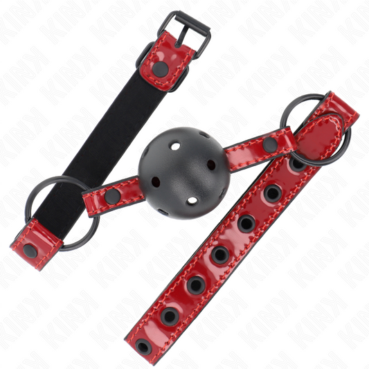 KINK - SHINY LEATHER BALL 4.5 CM BAG 63.5 X 2 CM ADJUSTABLE 41 X 59 CM