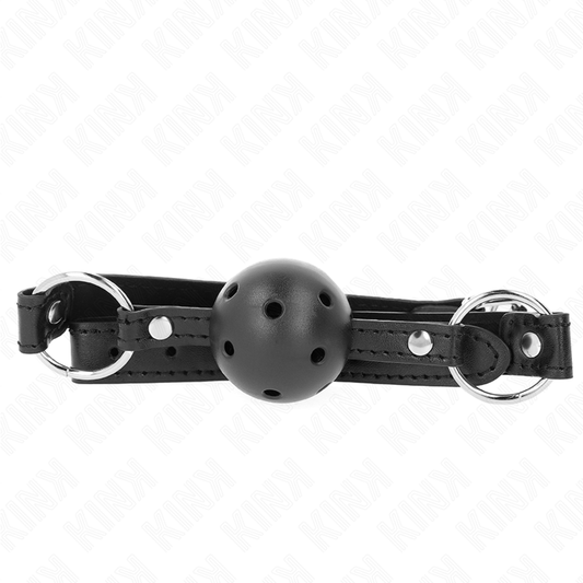KINK - HARD HOLLOW BLACK BALL 4.5 CM GAG MODEL 1 63.5 X 2 CM