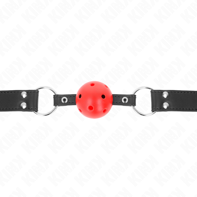 KINK - 4 CM BREATHABLE STICK WITH DOUBLE RIVET LEATHER 62.5 x 2.5 CM ADJUSTABLE 42-58 CM