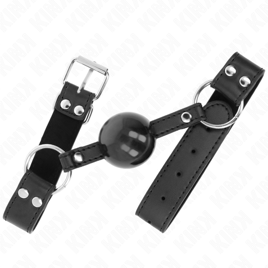 KINK - 4 CM SOFT AND SOLID BALL STICK WITH LEATHER STRAP 62 x 2.5 CM ADJUSTABLE 42-58 CM