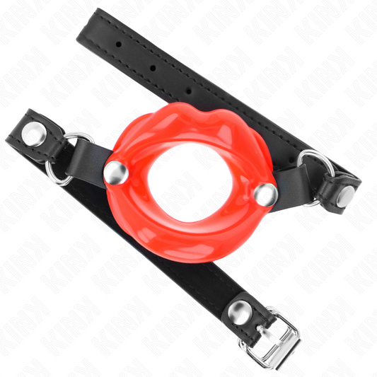 KINK - 8 CM LIP STICK WITH RED LEATHER STRAP 63 x 2 CM ADJUSTABLE 39-58 CM
