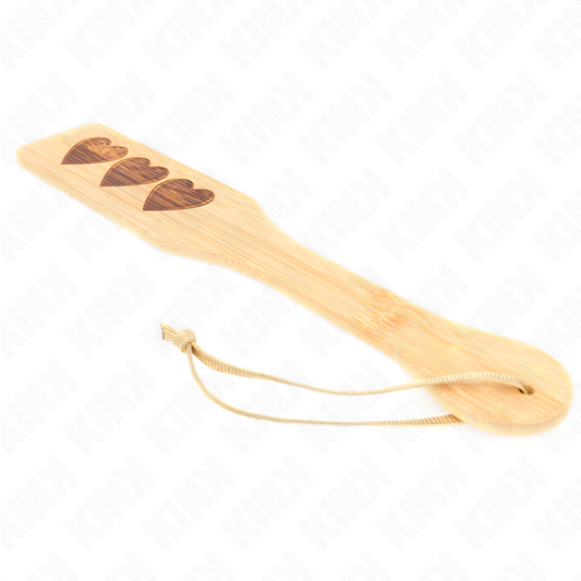 KINK - HEART DESIGN BAMBOO PALETTE 32 X 5.5 CM