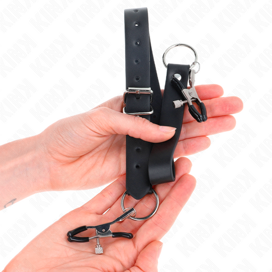 KINK - 4 ADJUSTABLE CLITORIS CLAMPS 34-48 CM