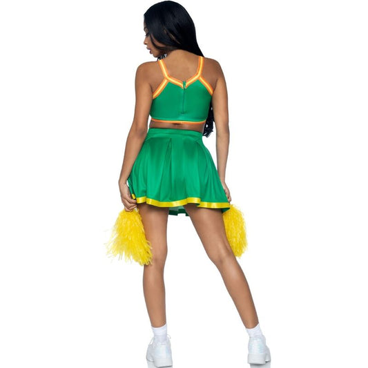 LEG AVENUE - GREEN POM-POM GIRLS COSTUME S/M