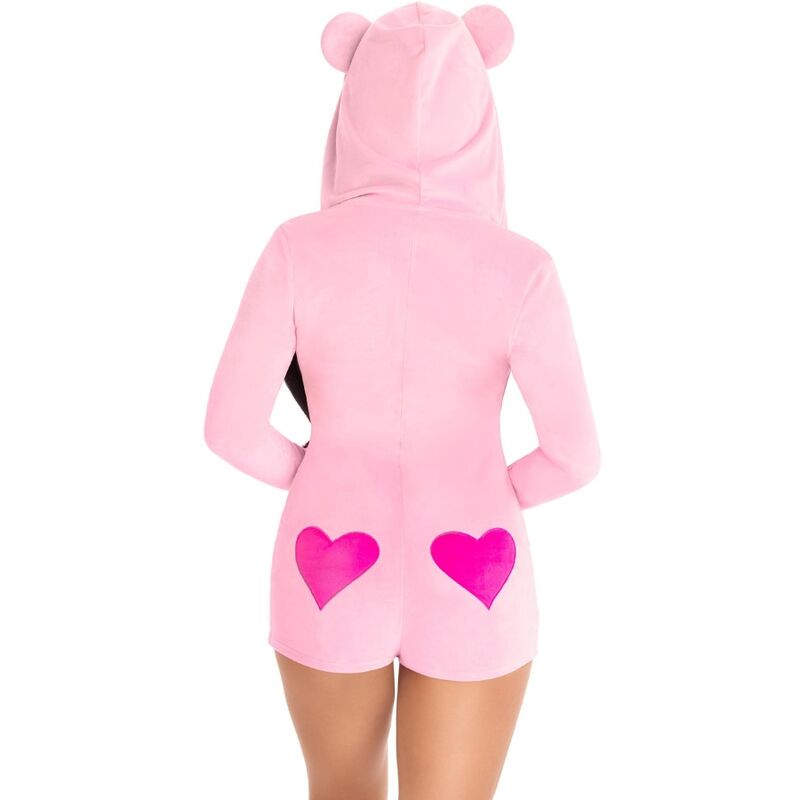 LEG AVENUE - PINK TEDDY BEAR VELVET BODY M