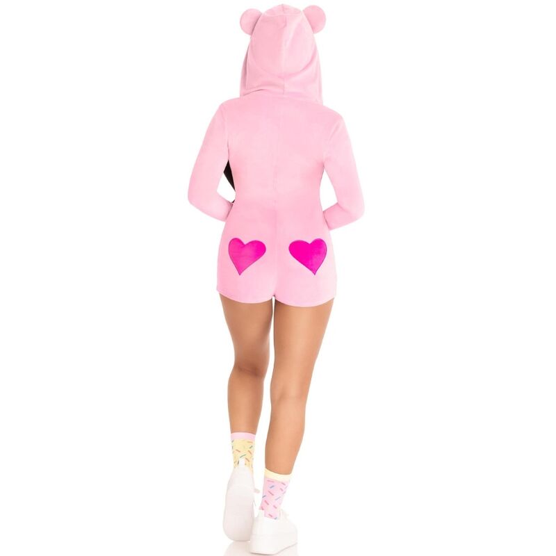LEG AVENUE - PINK TEDDY BEAR VELVET BODY M