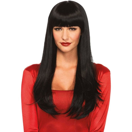 LEG AVENUE - BANGIN' BLACK LONG STRAIGHT WIG