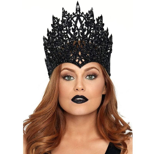 LEG AVENUE - CROWN WITH SEQUINS AND BLACK JEWELRY