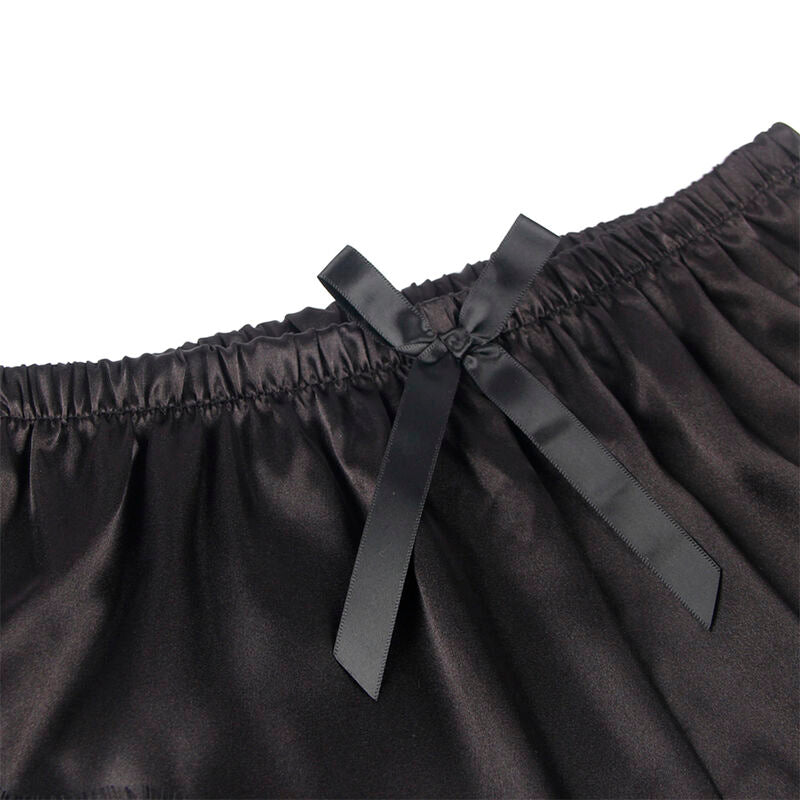 SUBBLIME - 953942 CAMISOLA CASUAL DE SEDA + CALÇA DE RENDA PRETA G/GG