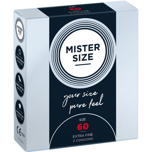 PRESERVATIVO TAMANHO MISTER - XL 60 MM (3 UNIDADES)