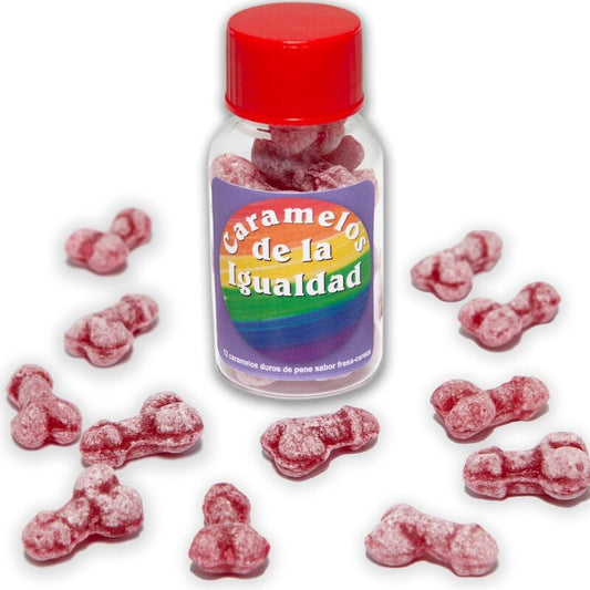 DIABLO PICANTE - 12 PENIS-SHAPED STRAWBERRY/CHERRY CANDIES