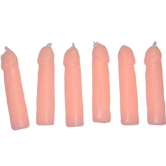 DIABLO PICANTE - 6 PENIS-SHAPED CANDLES