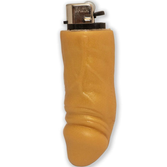 DIABLO PICANTE - REFILLABLE GOLD PENIS-SHAPED LIGHTER