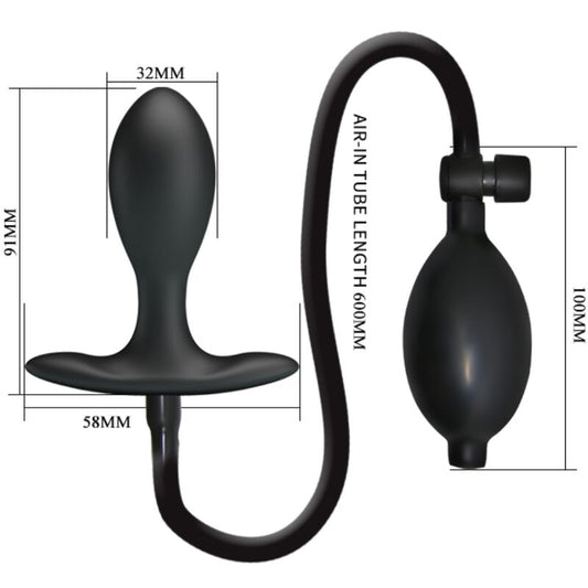 PRETTY LOVE - PLUG ANAL GONFLABLE NOIR