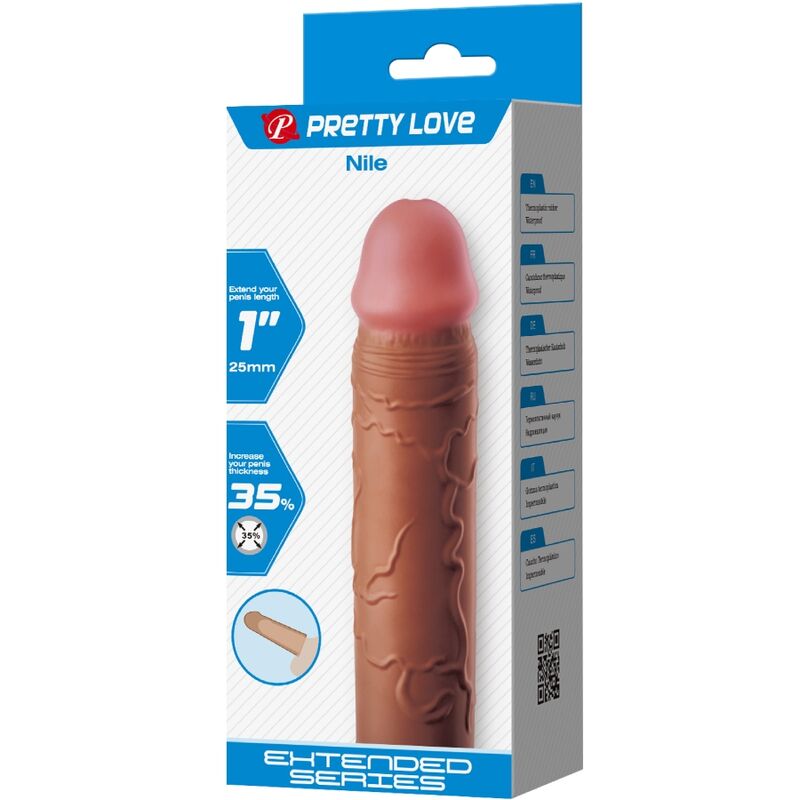 PRETTY LOVE - MANGA PARA PÊNIS NILO COM EXTENSÃO DE 2,5 CM MULATUS