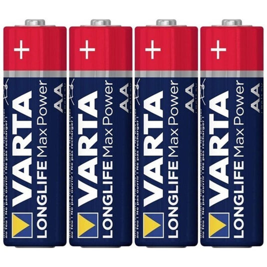 VARTA - PILHA ALCALINA RETRÁTIL AA LR6*4 DE MÁXIMA POTÊNCIA