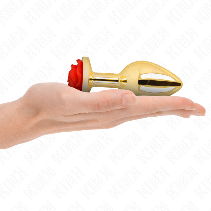KINK - RED ROSE GOLD ANAL PLUG SIZE L