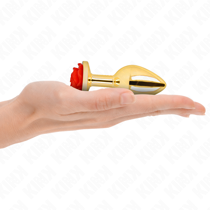 KINK - RED ROSE GOLD ANAL PLUG SIZE M