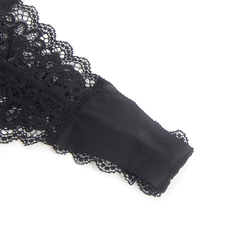SUBBLIME - 955458 BODY DE COURO PRETO COM ZÍPER P/M