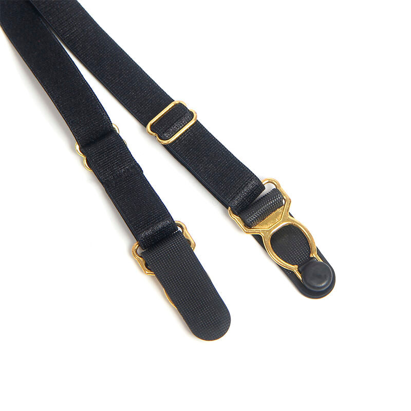 SUBBLIME - 955465 BODY DE COURO PRETO COM ZÍPER G/GG