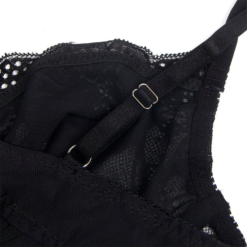 SUBBLIME - 955618 BODY DE RENDA COM FECHAMENTO INFERIOR PRETO P/M