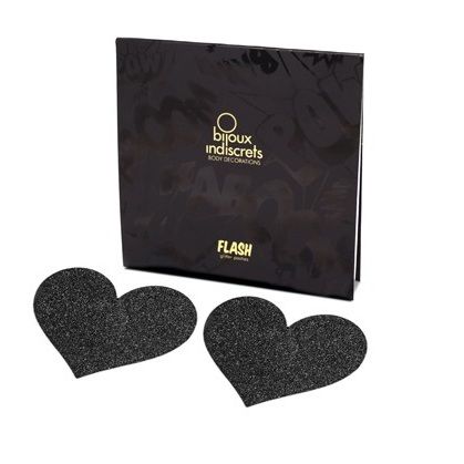JEWELRY - INDISCRETS FLASH BLACK HEART TAMELON CUTS