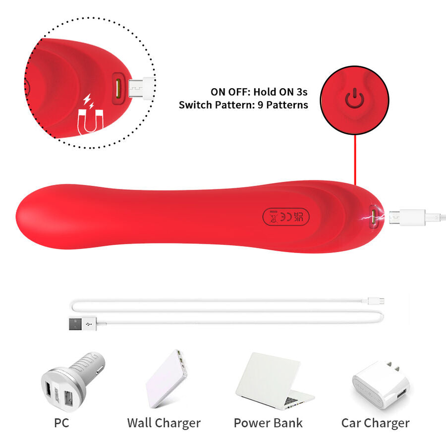 ARMONY - RED OSCILLATING TONGUE VIBRATOR