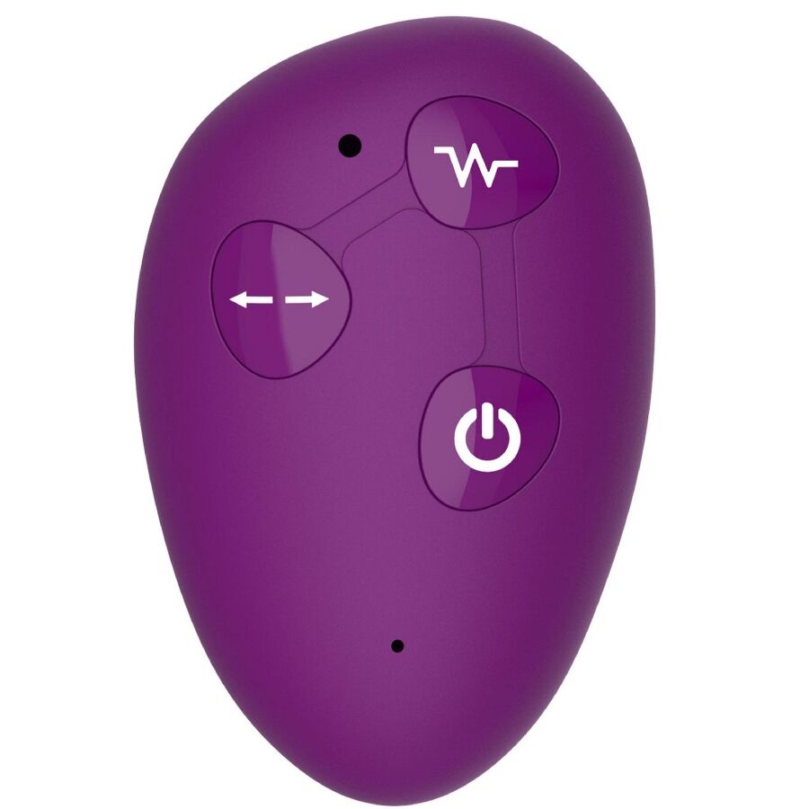 XOCOON - 2-IN-1 STRAPLESS VIBRATOR WITH REMOTE CONTROL, PURPLE