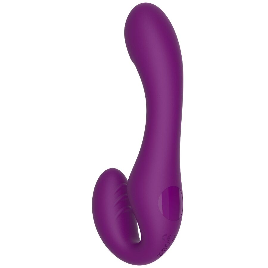 XOCOON - 2-IN-1 STRAPLESS VIBRATOR WITH REMOTE CONTROL, PURPLE