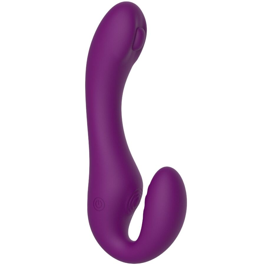 XOCOON - 2-IN-1 STRAPLESS VIBRATOR WITH REMOTE CONTROL, PURPLE